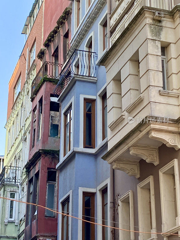 Turkey - Istanbul - houses in Karaköy district